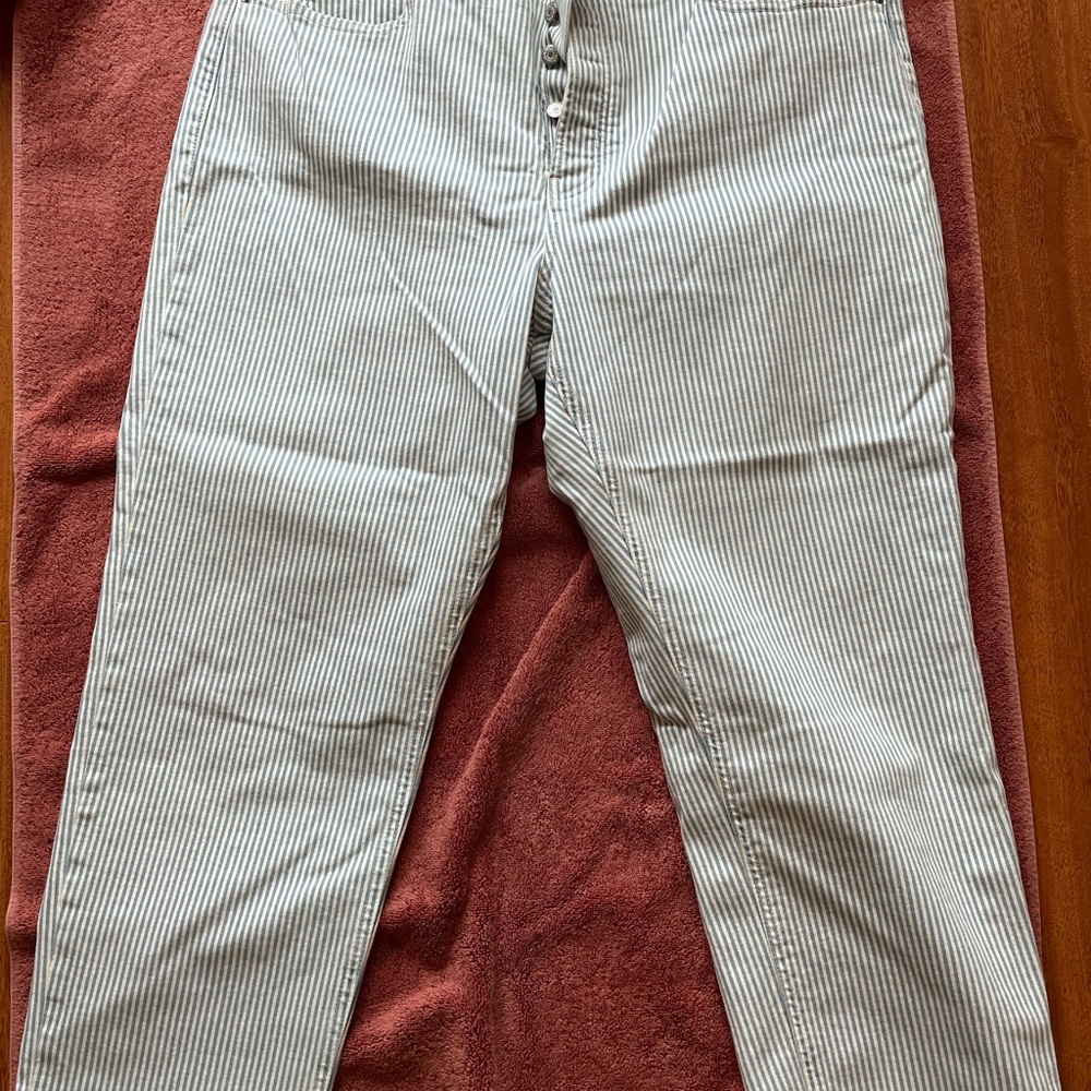 Old Navy Blue and White Striped Pants